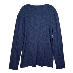 Banana Republic Mens Pima Cotton Modal Henley Shirt Blue Long Sleeve Large NEW