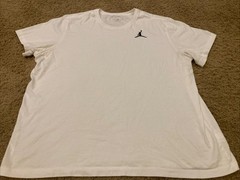 Michael Jordan Embroidered Jumpman T Shirt White Men’s Sz 2XL