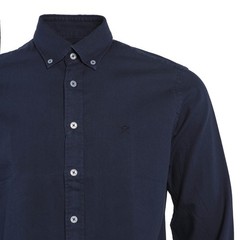 Hackett London Top Shirt Logo Button Up Blue Size M HM309527