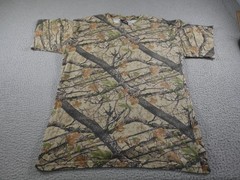 Vintage Camo Shirt Mens XL Brown Hunting Branches Camouflage Nature Outdoors
