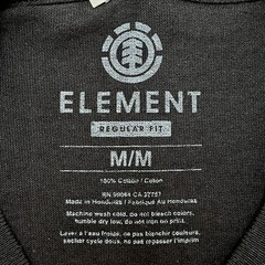 ELEMENT T-Shirt Mens Medium M Black Alignment Graphic Gradient Logo Skate NWT