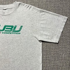 Vintage 90s FUBU Athletic Competition T Shirt Mens Large Gray Green Logo Retro