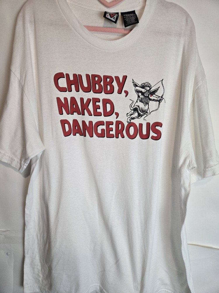 Ace Of Hearts Chubby Naked Dangerous T-shirt Size Xl Cherub Angel Cupid Comedy