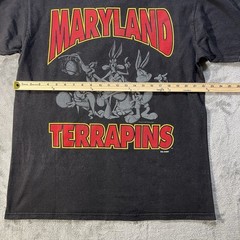 Vintage 1994 Maryland Terrapins Looney Tunes T Shirt XL Tultex NCAA USA 90s RARE