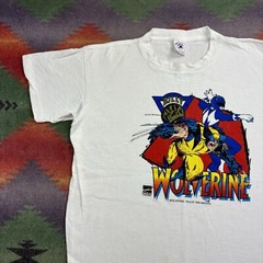 Vintage 90s Marvel Comics T-Shirt Medium Saban Power Rangers Billy Wolverine