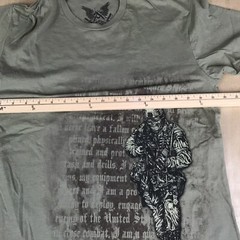 Apprime Courage Above All Mens Medium Graphic T-Shirt US Army Military Warrior