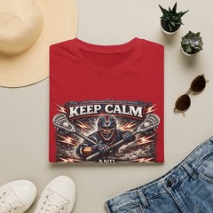 Keep Calm and Stay Lax T-Shirt | Lacrosse Player Graphic