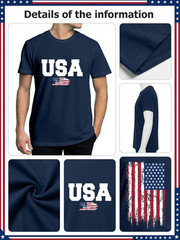 250th Anniversary USA Shirts for Men Shirt American Flag Graphic