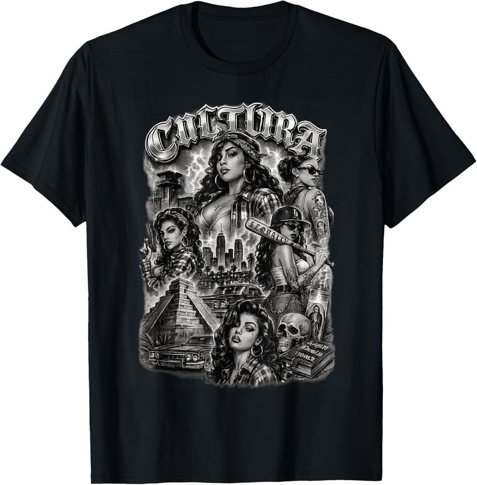 Retro Chicano Mexican Culture Lowriders Classic La Cultura T-Shirt
