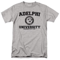 Adelphi University Adult T-Shirt Circle Logo, Athletic Heather, S-5XL