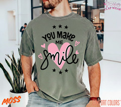 Unisex You Make Me Smile T shirt Men T shirt Women valanity Romantic