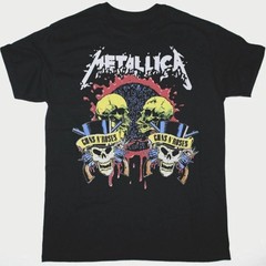 METALLICA GUNS N ROSES TOUR 1992 NEW BLACK T-SHIRT