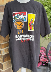 NWOT Rare BAPE Japan Art Baby Milo Tee in Black Size 2XL