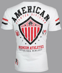 AMERICAN FIGHTER Excelsior White Athletic Mens Crewneck T-shirt L-3XL NWT