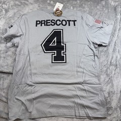 Nike Dallas Cowboys Dak Prescott Mens XL Grey Salute to Service T-Shirt