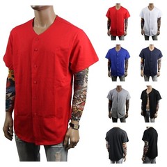 Men Baseball T-Shirt Cotton Jersey Plain Solid Sports Team Raglan Tee S-3XL