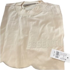 Essentials Fear of God Eggshell Plum Wood Cotton Logo T-Shirt SML Men Regular