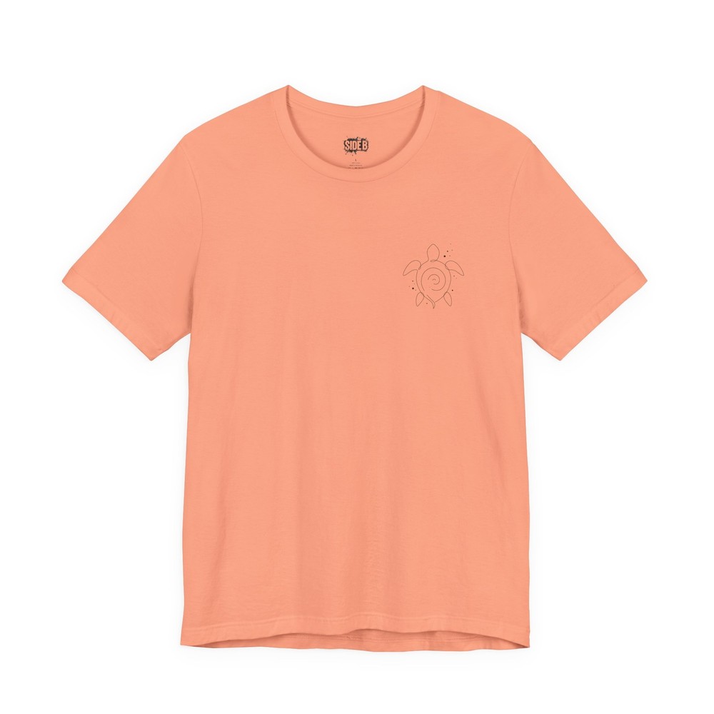 Minimal Line Sea Turtle T-shirt | Tiny Chest Illustration