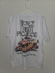 Online Ceramics Kesey Farm Project The Bus Came By I Got On T-Shirt Size Large