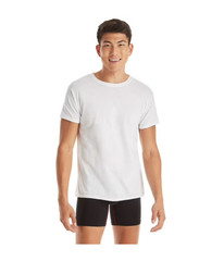 10 Pack Hanes Men’s White Crew T-Shirt Super Value Cotton Size S-3XL