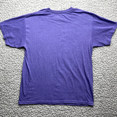 John Carpenters Halloween Shirt Mens Large Purple Everyone Deserves A Scare Crew