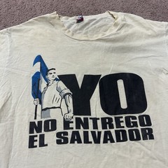 Vintage No Entrego El Salvador Political Shirt 1990’s Salvadoran Propaganda RARE