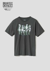 Bravely Default x graniph Warrior of Light T-Shirt Black Japan New