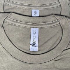 Lot of 3 Next Level Unisex Premium Army TShirts Plain Super Soft US Size S