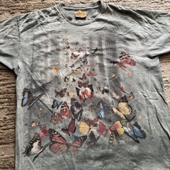 Vintage 2004 The Mountain Butterfly Tee Tie Dye Womens XXL Nature Leather Tag US