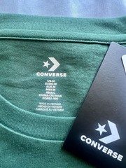 NWT Converse Men SS Crew T-Shirt Tee “ALL STAR CHUCK TAYLOR PATCH EDITION”