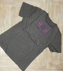 Mens T Shirt Large Dark Grey Marl Short Sleeves Crew Neck Vapes Tee RRP £30