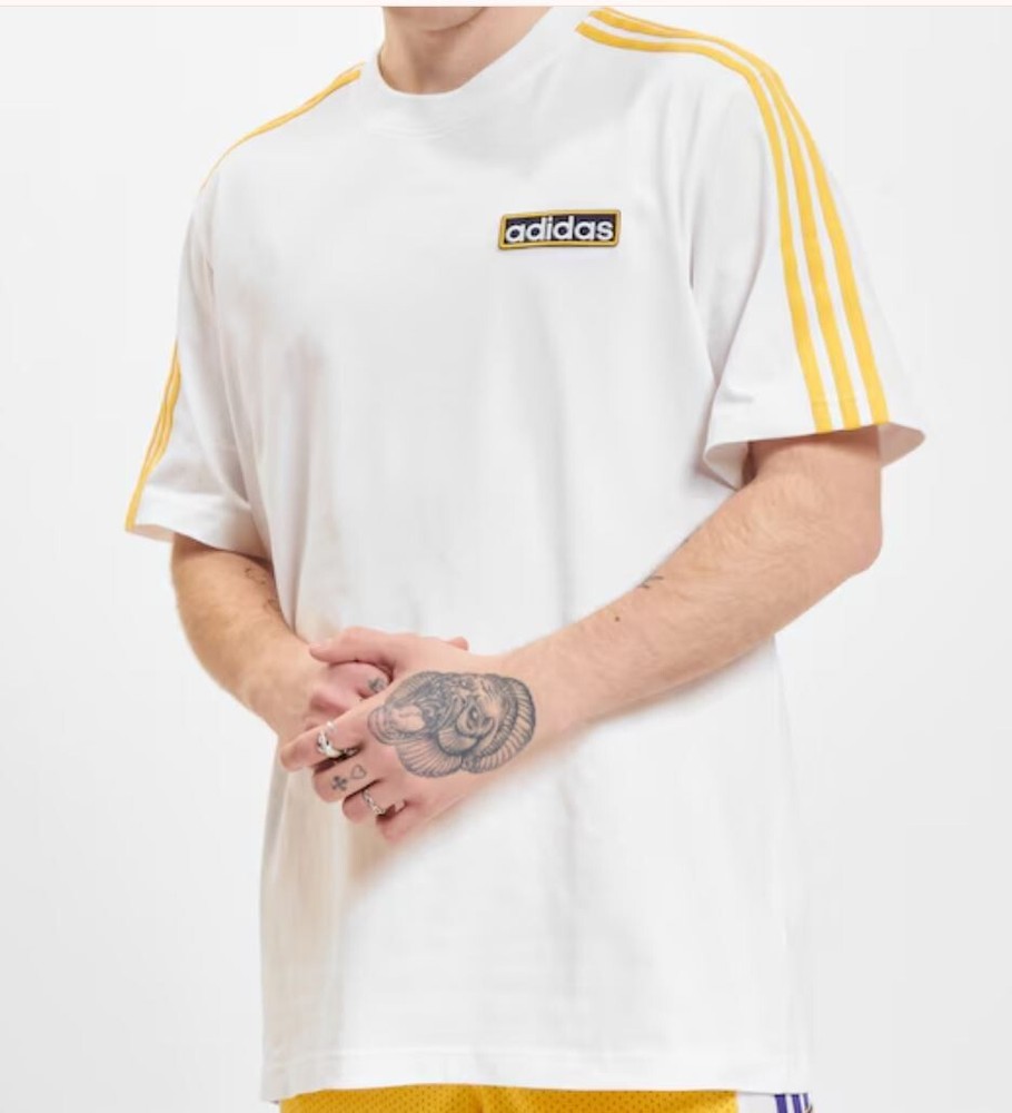 NEW MEN’S ADIDAS ORIGINALS ADIBREAK TEE SHIRT ~SIZE LARGE #IU2360