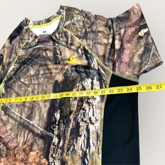 Mossy Oak Mens XL Short Sleeve Camo Dri More Tech Hunting Jersey T Shirt Brown