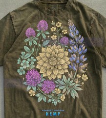 Vintage Floral Botanical Nature Plant Graphic Comfort Tee