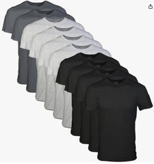 Gildan Men’s Crew T-Shirts, Multipack, Style G1100 XX-Large 10 Pack