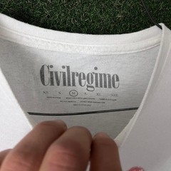 Civilregime Rebel Youth Graphic Eagle Tee Shirt White