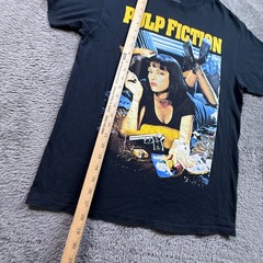 Pulp Fiction Uma Thurman Classic 90s Film Tee Shirt Tarantino Mens M Crewneck