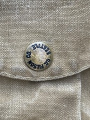 Filson Tincloth Game Bag Size 30 USA Made Vest Strap Leather Belt Closure