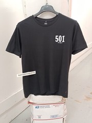 LEVIS 501 GRAPHIC TEE SHIRT 224911241 BLACK MENS SIZE LARGE