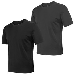 2&5 Pack Men’s Sports T Shirts,Crew Neck Breathable Quick-Dry Short Sleeve, L…