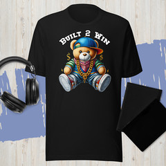 Big & Tall Bear Built 2 Win Tee Shirt to Complemen J6 Yellow Ochre Shoe