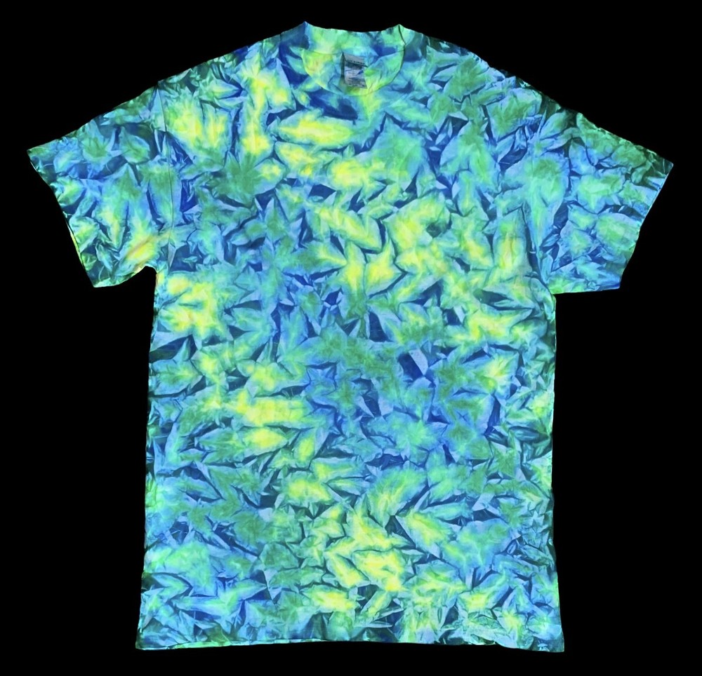 *New* 2XL – Sm Handmade Tie Dye, Tidepool Cruncht Crinkle, Crew or V-Neck