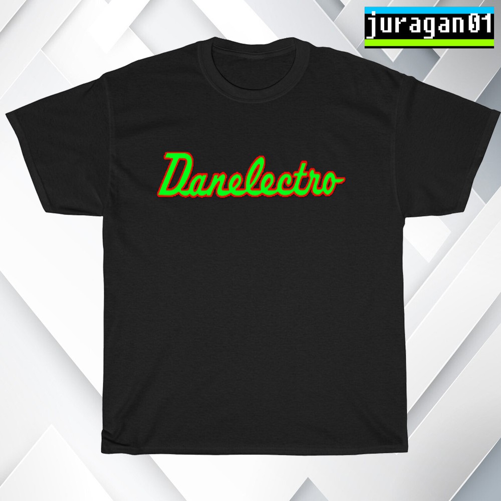 New Danelectro Guitars Logo Black/Navy/Sport Grey/White Men’s T-Shirt S-5XL