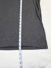 Pro Edge Men’s Heather Gray V Neck Tri-Blend Miami Hurricanes Logo T Shirt, 2XL