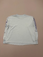 Vintage 90s HEF-T Run For The Zoo Long Sleeve T-Shirt M Blue Polycotton