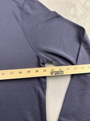 Orvis Crewneck Pullover Shirt Mens Medium Navy Long Sleeve Casual