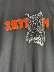 Vintage Hanes Hooters Chicago Illinois Double Sided Owl Mens XL 80s 90s USA