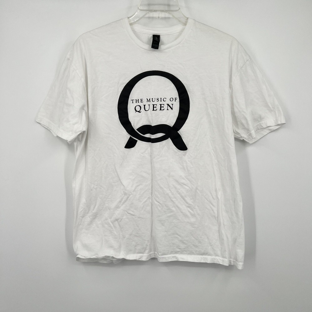 The Music Of Queen Freddie Mercury Band T Shirt Mens XL White Tee