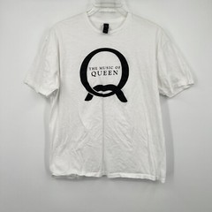 The Music Of Queen Freddie Mercury Band T Shirt Mens XL White Tee