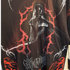 Civil Regime x Star Wars Darth Vader Graphic Print T-Shirt Black Red OS M